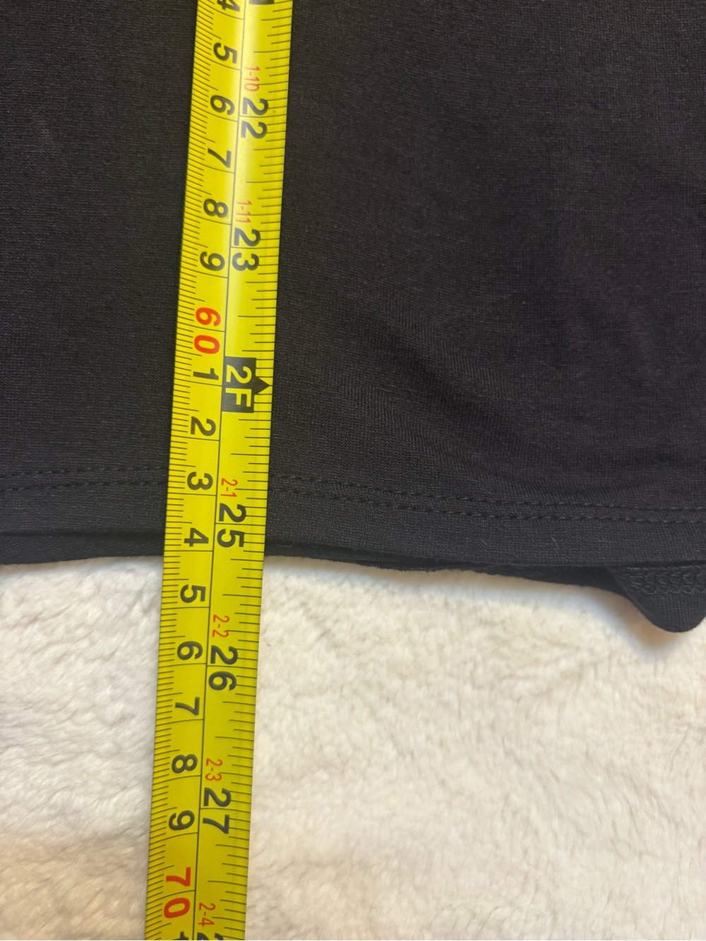 a.n.a Top Small Black Short-Sleeve Ruffle Tee Flowy Rayon Spandex Stretch Soft - Picture 14 of 14